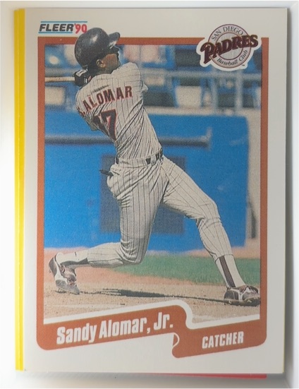 1990 Fleer #150 Sandy Alomar, Jr. — front