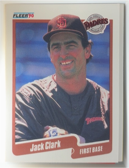 1990 Fleer #152 Jack Clark — front