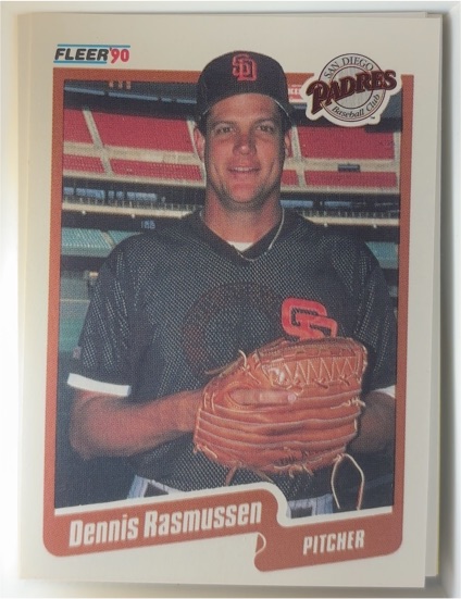 1990 Fleer #165 Dennis Rasmussen — front