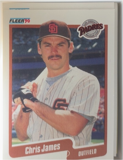 1990 Fleer #161 Chris James — front