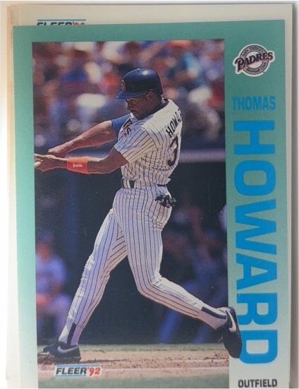 1992 Fleer #607 Thomas Howard — front