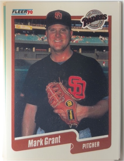 1990 Fleer #156 Mark Grant — front