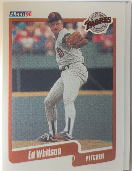 1990 Fleer #171 Ed Whitson — front