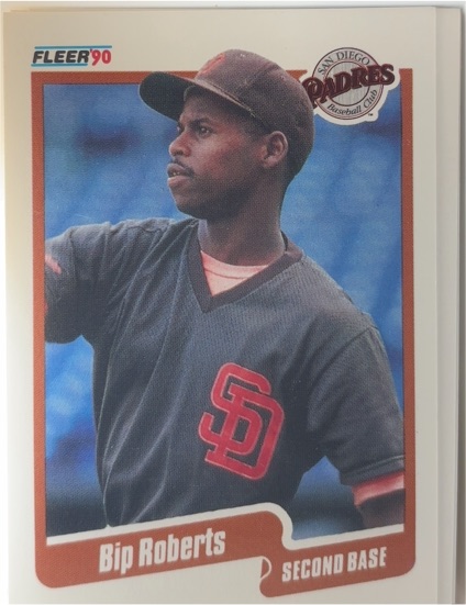 1990 Fleer #166 Bip Roberts — front