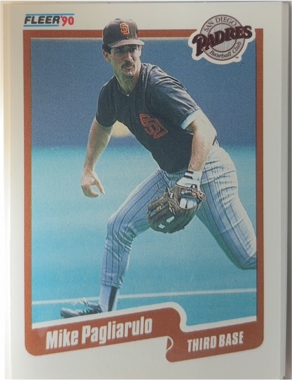 1990 Fleer #163 Mike Pagliarulo — front