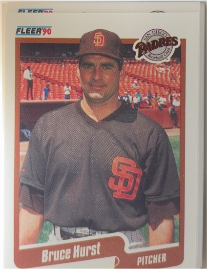 1990 Fleer #159 Bruce Hurst — front