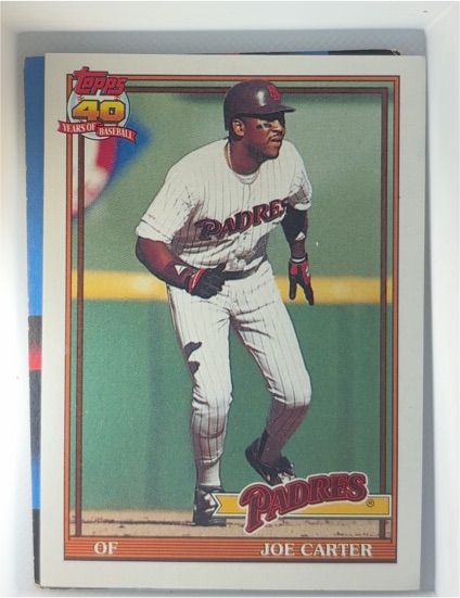 1991 Topps #120 Joe Carter — front
