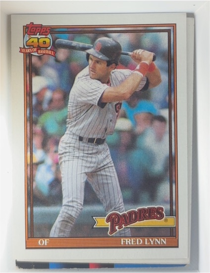 1991 Topps #586 Fred Lynn — front