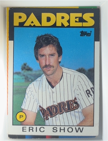 1986 Topps #762 Eric Show — front