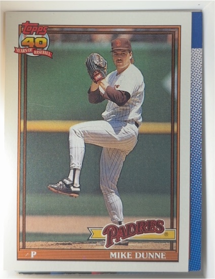 1991 Topps #238 Mike Dunne — front