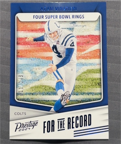 2024 Panini Prestige #FR-AV Adam Vinatieri — front