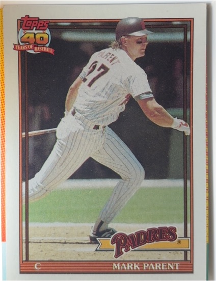 1991 Topps #358 Mark Parent — front