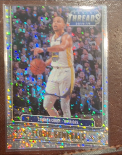 2018-19 Panini Threads Floor Generals Premium Blue #19 Stephen Curry — front