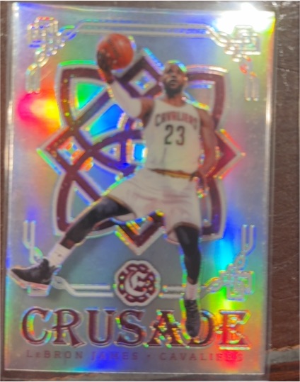 2016-17 Panini Excalibur Crusade Camo #1 LeBron James — front