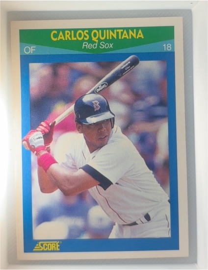 1990 Score #18 Carlos Quintana — front