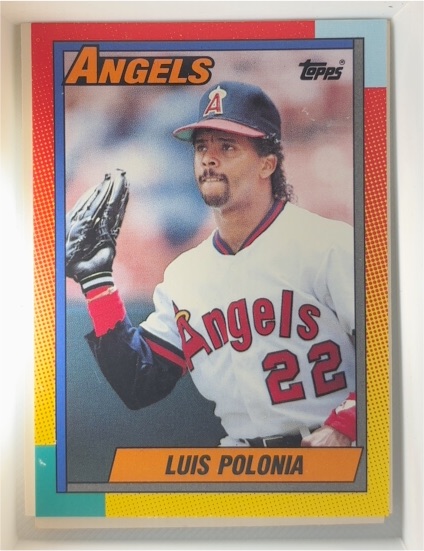 1990 Topps Traded #97T Luis Polonia — front