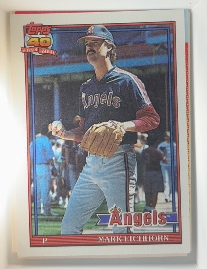 1991 Topps #129 Mark Eichhorn — front