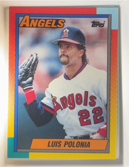 1990 Topps Traded #97T Luis Polonia — front