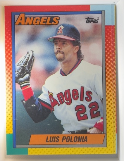 1990 Topps Traded #97T Luis Polonia — front