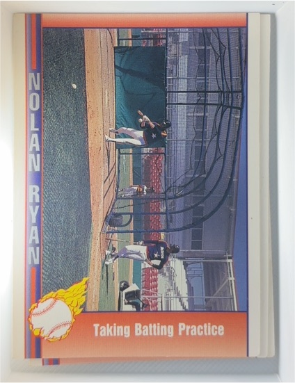 1991 Pacific Nolan Ryan Texas Express I #37 Nolan Ryan Taking Batting Practice — front
