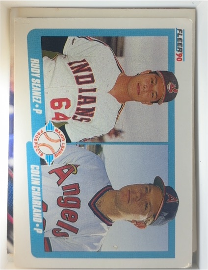 1990 Fleer #640 Rudy Seanez / Colin Charland — front