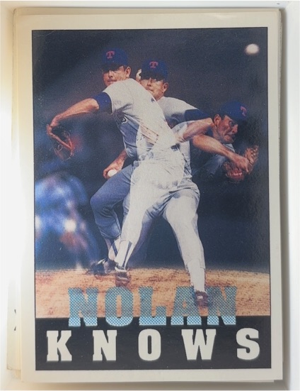 1990 Sportflics #8 Nolan Ryan — front