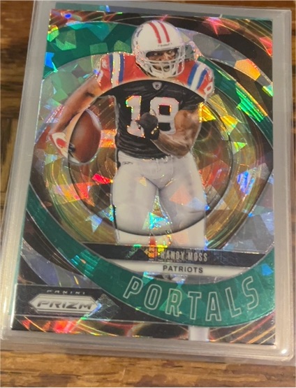 2024 Panini Prizm #3 Randy Moss Portals Green Prizm — front