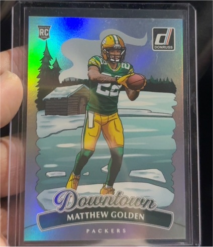 2025 Panini Donruss #18 Matthew Golden Downtown Rookie Card — front