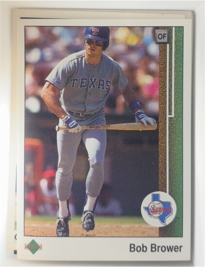 1989 Upper Deck #439 Bob Brower Texas Rangers — front