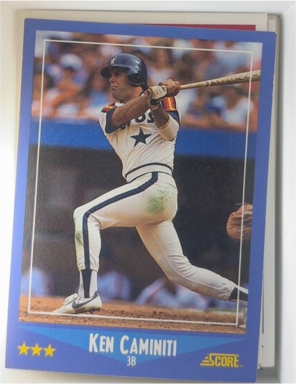 1988 Score #164 Ken Caminiti — front