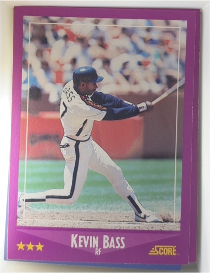 1988 Score #33 Kevin Bass — front