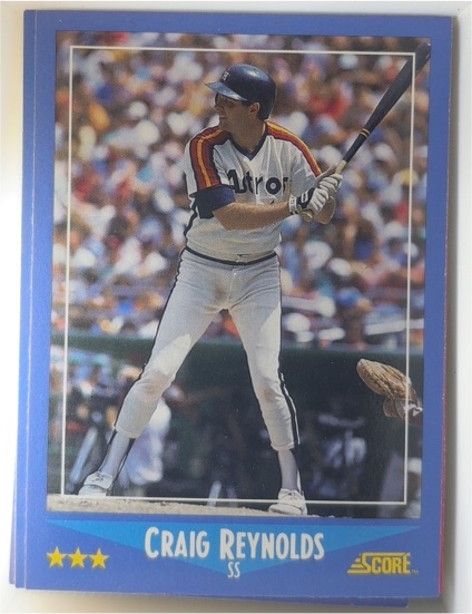 1988 Score #207 Craig Reynolds Houston Astros — front