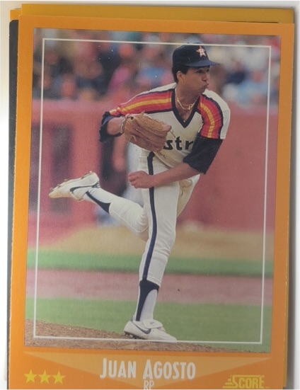 1988 Score #558 Juan Agosto — front