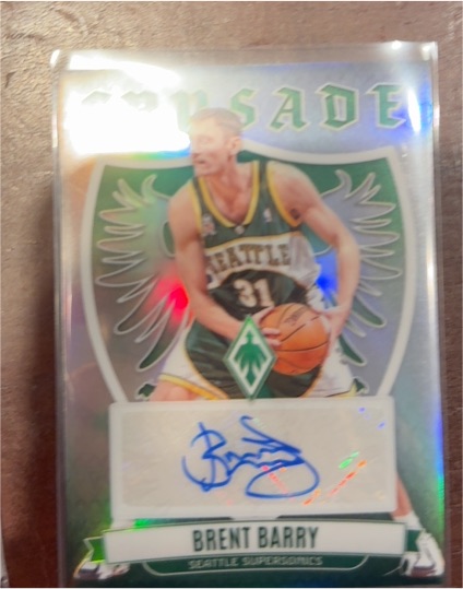 2023-24 Panini Phoenix Crusade Signatures #CS-BBA Brent Barry — front