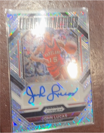 2023 Prizm Draft Picks Legacy Signatures #LS-JLM John Lucas — front