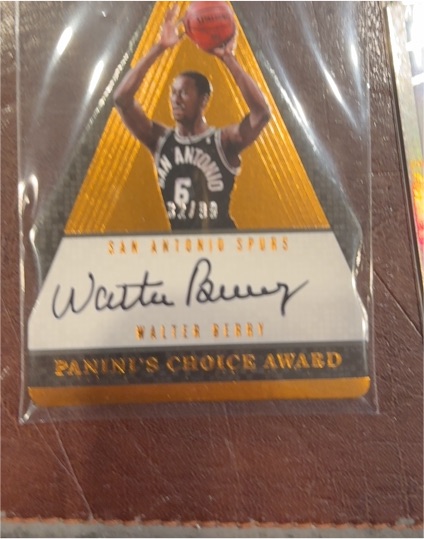 2017-18 Panini Crown Royale Panini's Choice Awards #PC-32 Walter Berry — front