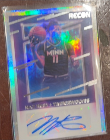 2020-21 Panini Recon Signatures #RS-NAZ Naz Reid — front