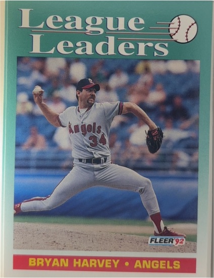 1992 Fleer #696 Bryan Harvey — front