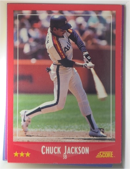 1988 Score #222 Chuck Jackson — front