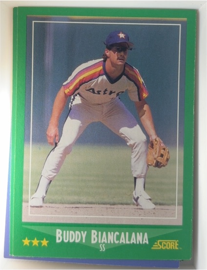 1988 Score #383 Buddy Biancalana — front