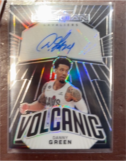 2022-23 Panini Obsidian Volcanic Signatures #VS-GCC Danny Green — front