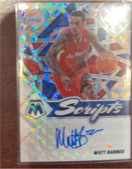 2021-22 Panini Mosaic Scripts #SC-MB Matt Barnes — front