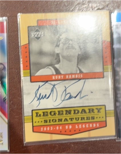 2003-04 Upper Deck UD Legends Legendary Signatures #LS-KR Kurt Rambis — front