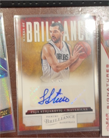 2012-13 Panini Brilliance Marks of Brilliance Peja Stojakovic — front