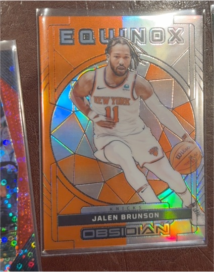 2023-24 Panini Obsidian Equinox Orange Jalen Brunson — front