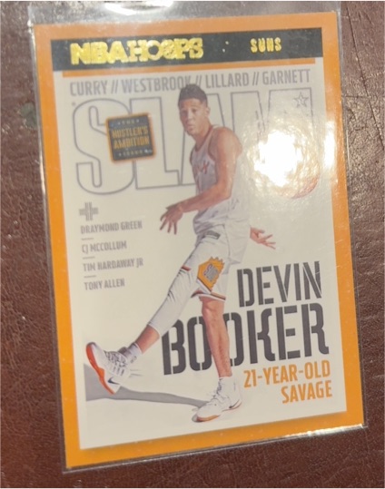 2021-22 Panini NBA Hoops Slam #213 Devin Booker — front