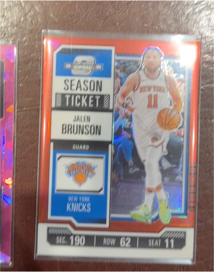 2023-24 Panini Contenders Optic Season Ticket #83 Jalen Brunson — front