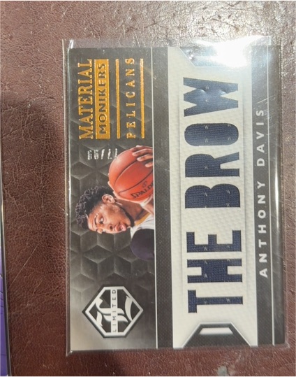 2015-16 Panini Limited Material Monikers #Anthony Davis — front