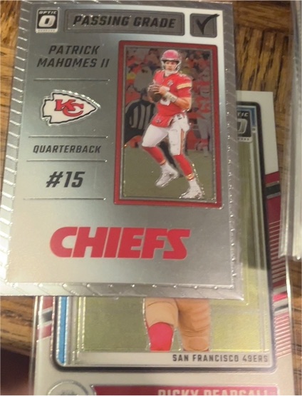 2023 Panini Donruss Optic Passing Grade #PG-PM Patrick Mahomes II — front
