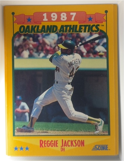 1987 Score #504 Reggie Jackson — front